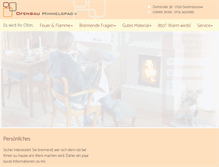 Tablet Screenshot of ofenbau-himmelspach.de
